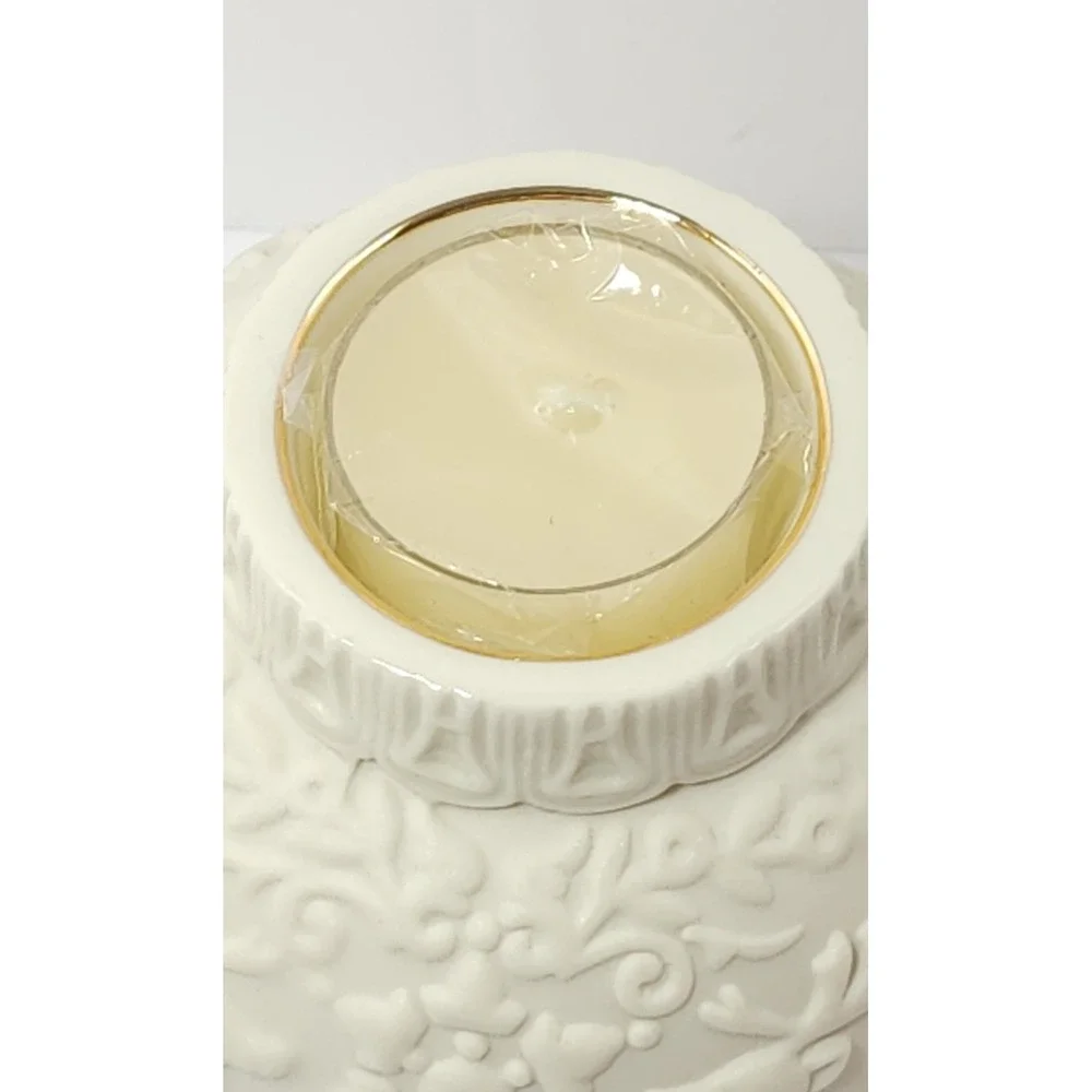 NEW LENOX Christmas‎ Ornamental Glow Winter Damask 4